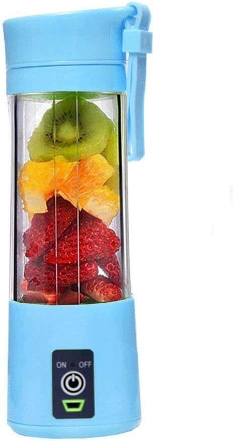 Juicer Portable Outdoor Juicing Cup Home Mini Cordless Crushed Ice Machine Usb Charging Fruit Vegetable Blender 6 Blades (20000 Mh Battery)