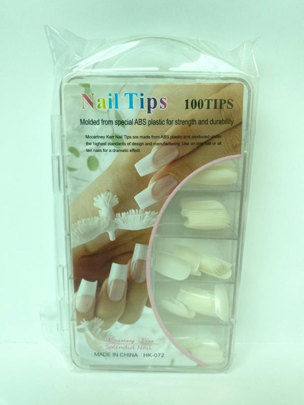 100 Nail Tips Original Natural Full Cover Acrylic Nail Tips