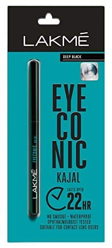 1pcs Lakme Black Waterproof Eyeconic Pencil Kajal