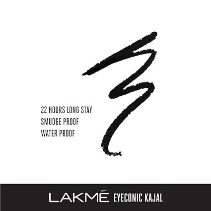 1pcs Lakme Black Waterproof Eyeconic Pencil Kajal