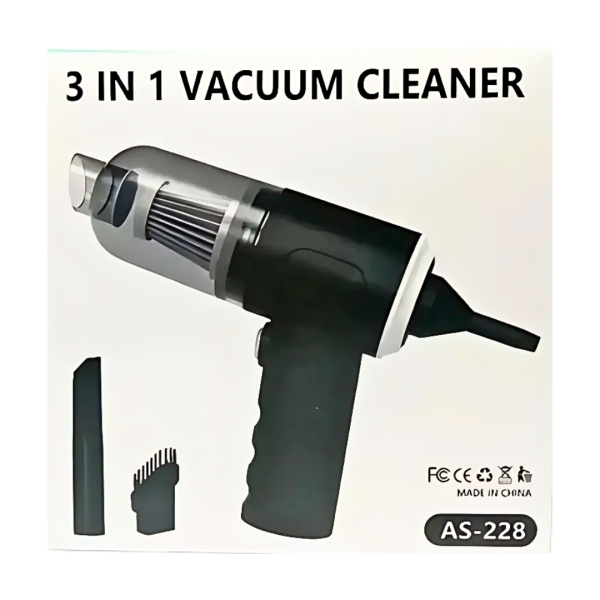 3 In 1 Portable Vacuum Cleaner Wireless Hand-held Cleaning For Car Home As-228