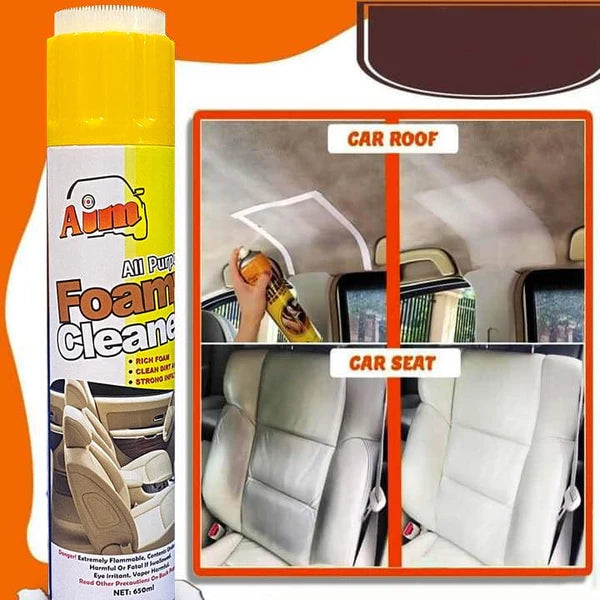 Aim Multi-purpose Foam Cleaner Spray For Car Seats Roof, Sofa And Household Items – 460 Ml