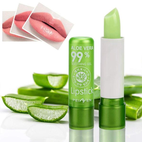 Aloe Vera 99% Soothing Gel Lip Balmmoisture Lip Balm, Long Lasting Nutritious Lip Balm Lips Moisturizer Magic Temperature Color Change Lip Gloss