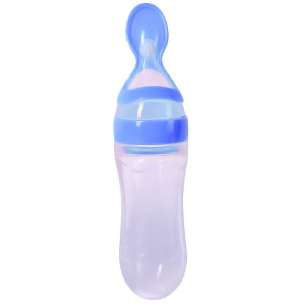 Baby Spoon Feeder Silicone Bottle Feeding