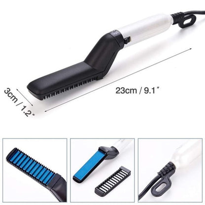 Beard Straightener Multifunctional Hair Comb Brush Beard Hair Straighten Comb Quick Hairstyle For Men