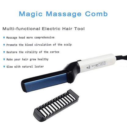 Beard Straightener Multifunctional Hair Comb Brush Beard Hair Straighten Comb Quick Hairstyle For Men