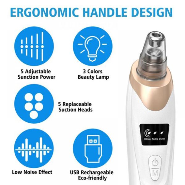 Electric Suction Blackhead Instrument Home Beauty Instrument Blackhead Pore Cleaning.