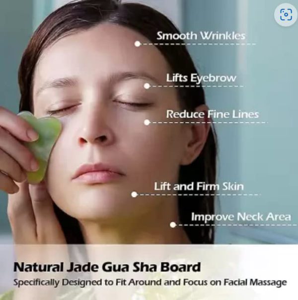 Flawless Jade Roller With Stone | Facial Roller Manual Massage For Women