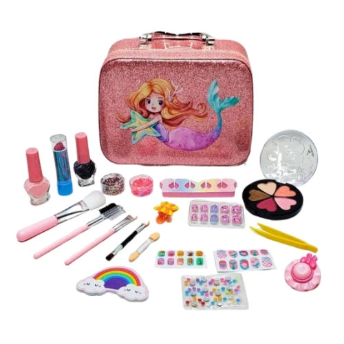 Girls Make Up Set | Portable Makeup Beauty Box For Kids