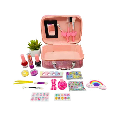 Girls Make Up Set | Portable Makeup Beauty Box For Kids