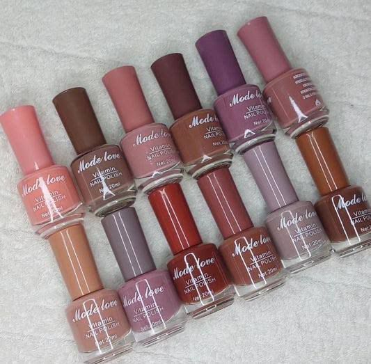 Made Love Colors Permanent Nail Polish 12pcs Pack For Women (random Color)