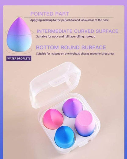 Pack Of 4 – Beauty Blender With Plastic Case