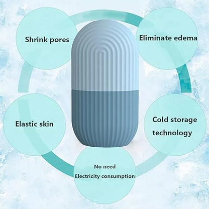 Reusable Facial Ice Roller For Face | Enhance Skin Glow Shrink &tighten Pores