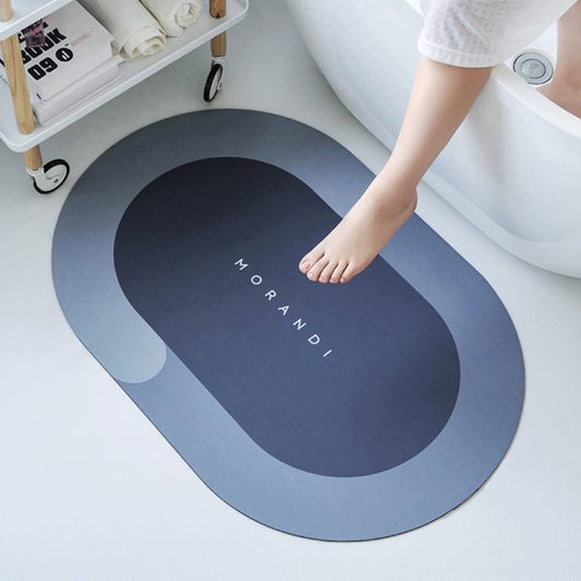 Round Bath Mat Super Absorbent Quick Drying Bathroom Rugs Non Slip Kitchen Entrance Doormat Modern Napa Skin Floor Mat Home Decor