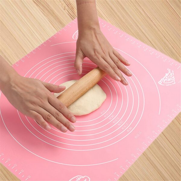 Silicone Baking Roti Mat With Measurements Heat Resistant | Non Stick Flour Rolling Mat | Baking Kneading Dough Pad