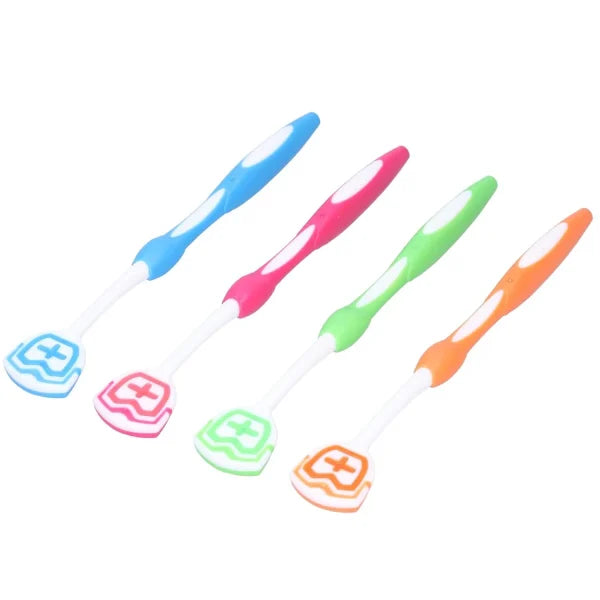 Tongue Cleaning Brush,tongue Scraper Tongue Cleaner Brush Deep Clean For Oral Health Use(random Color)